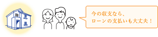 今の収支ならローンの支払いも大丈夫！